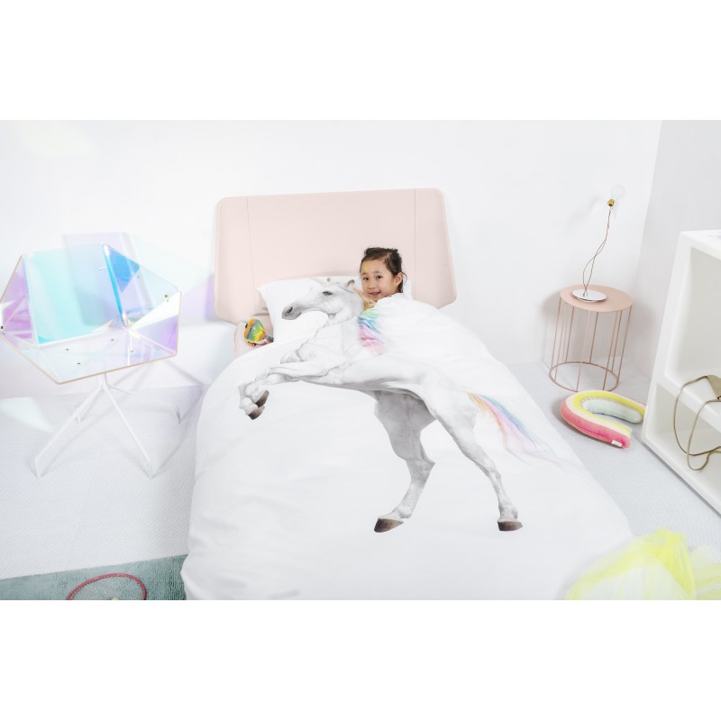 Snurk Kinderbettwäsche Garnitur EINHORN 160x210+65x100 cm