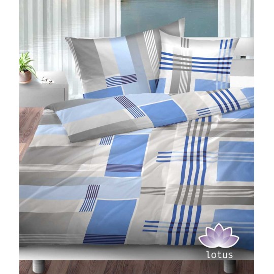 Lotus Bettwäsche Jersey JEFFREY blau