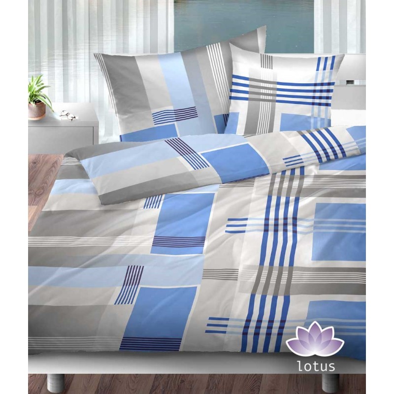 Bettwäsche Jersey JEFFREY blau