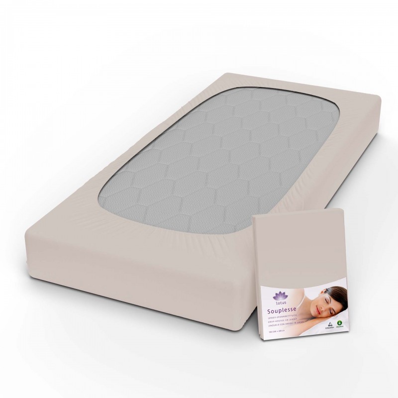 Fixleintuch Jersey Souplesse greige 20