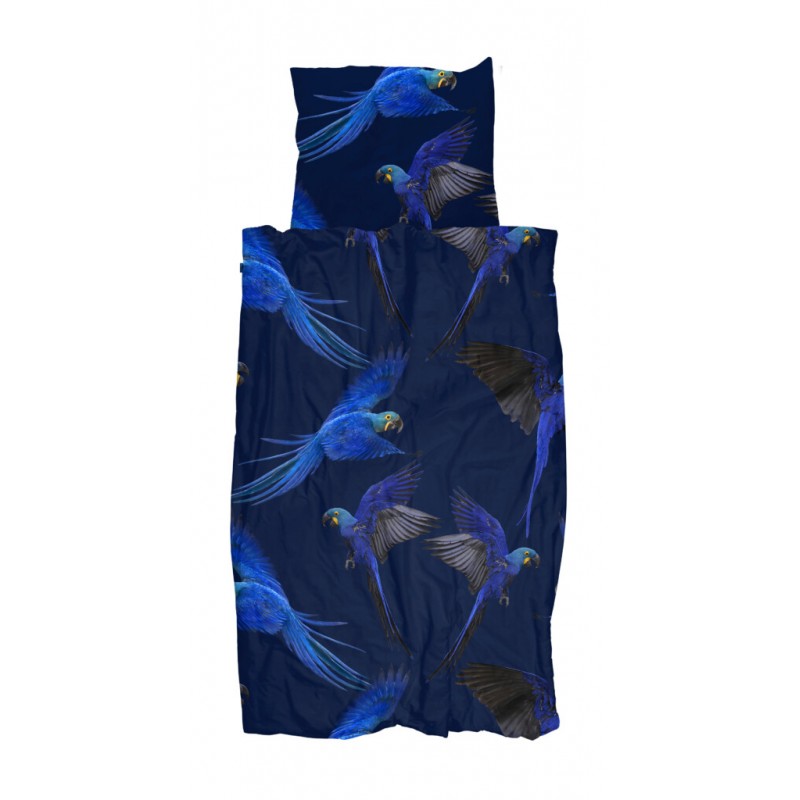 Snurk Bettwäsche Garnitur BLUE PARROT160x210+65x100 cm