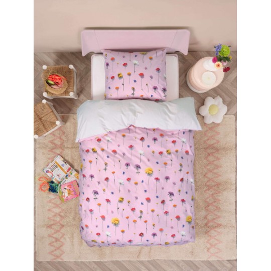 Snurk Bettwäsche Garnitur BLOOM PINK 160x210+65x100 cm
