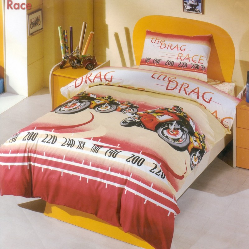 Kinderbettwäsche Garnitur Race