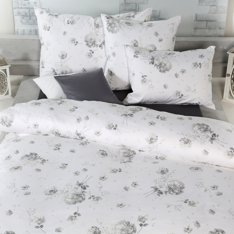 Tamara R Emotion Feinsatin Bettwäsche Rosetta Grau