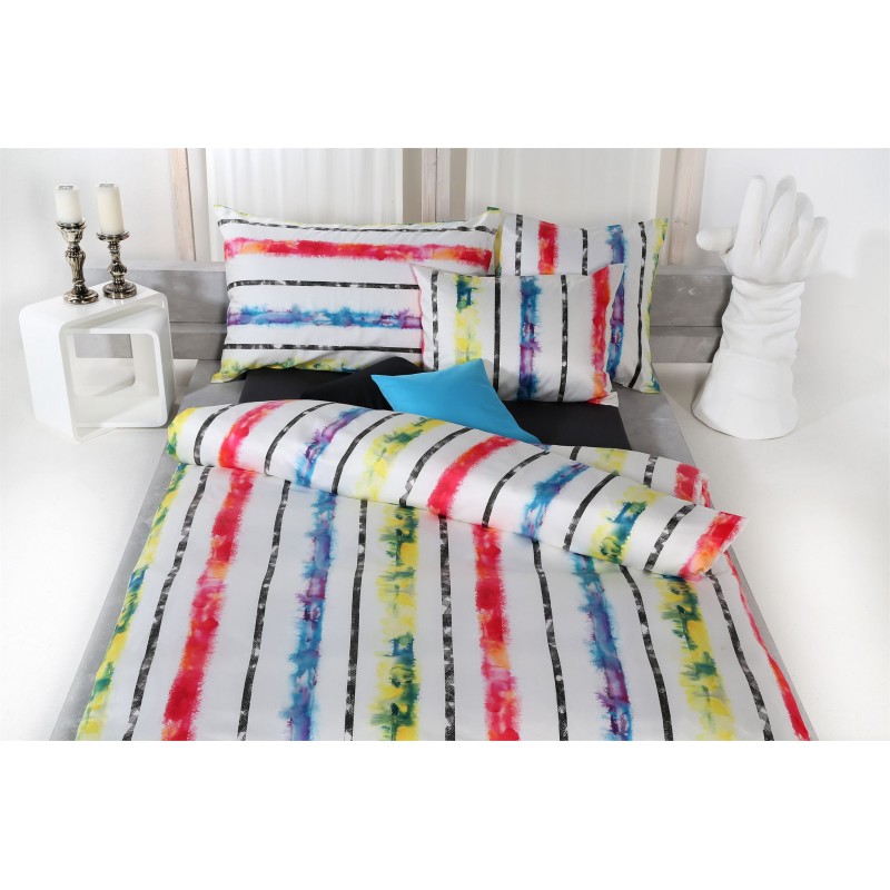 Tamara R Selection Satin Bettwäsche Garnitur Laurel Streifen