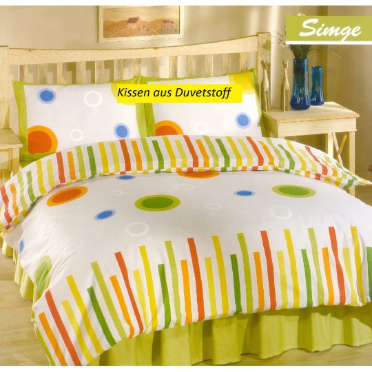 AColori Satin Bettwäsche SMIEGE weiss