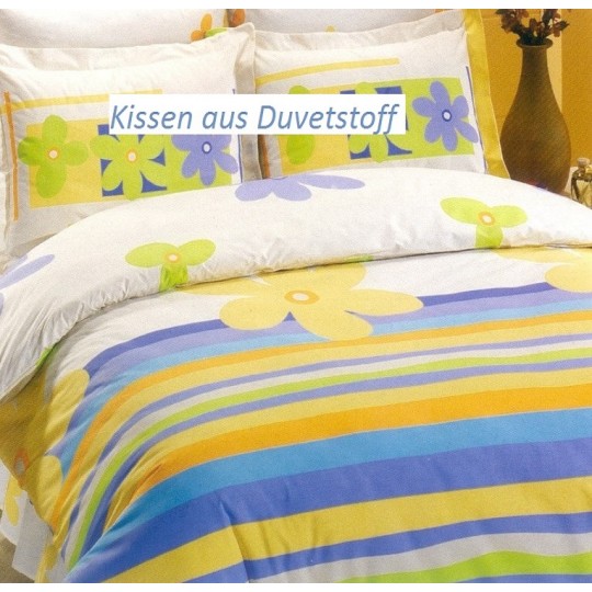 AColori Satin Bettwäsche DENIZ blau